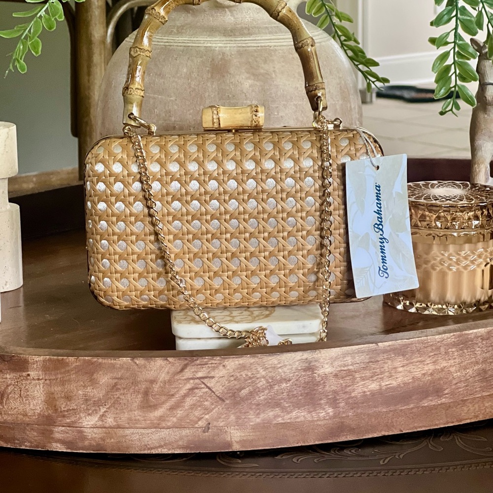 New Tommy Bahama ON THE COAST MINI PURSE - KHAKI